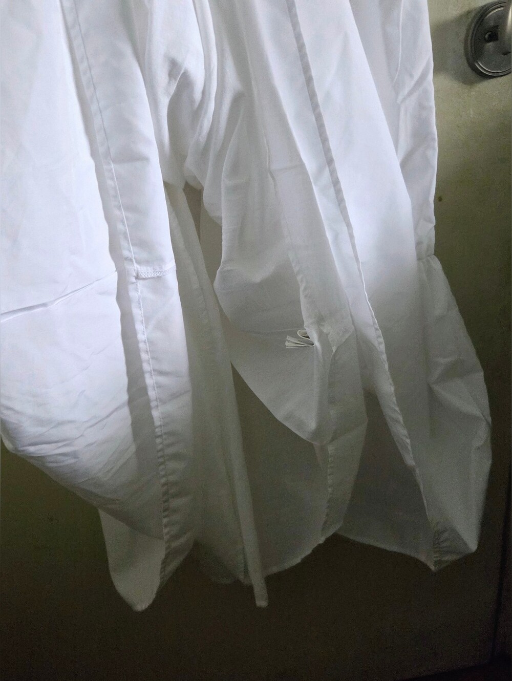 ZARA White Tiered Lace Poplin Maxi Dress Smocked Size S - Picture 6 of 12